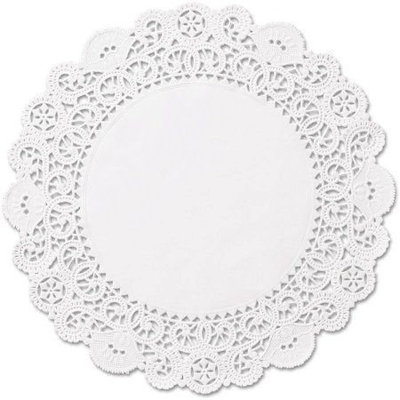 5' WHITE LACE ROUND DOILIES
